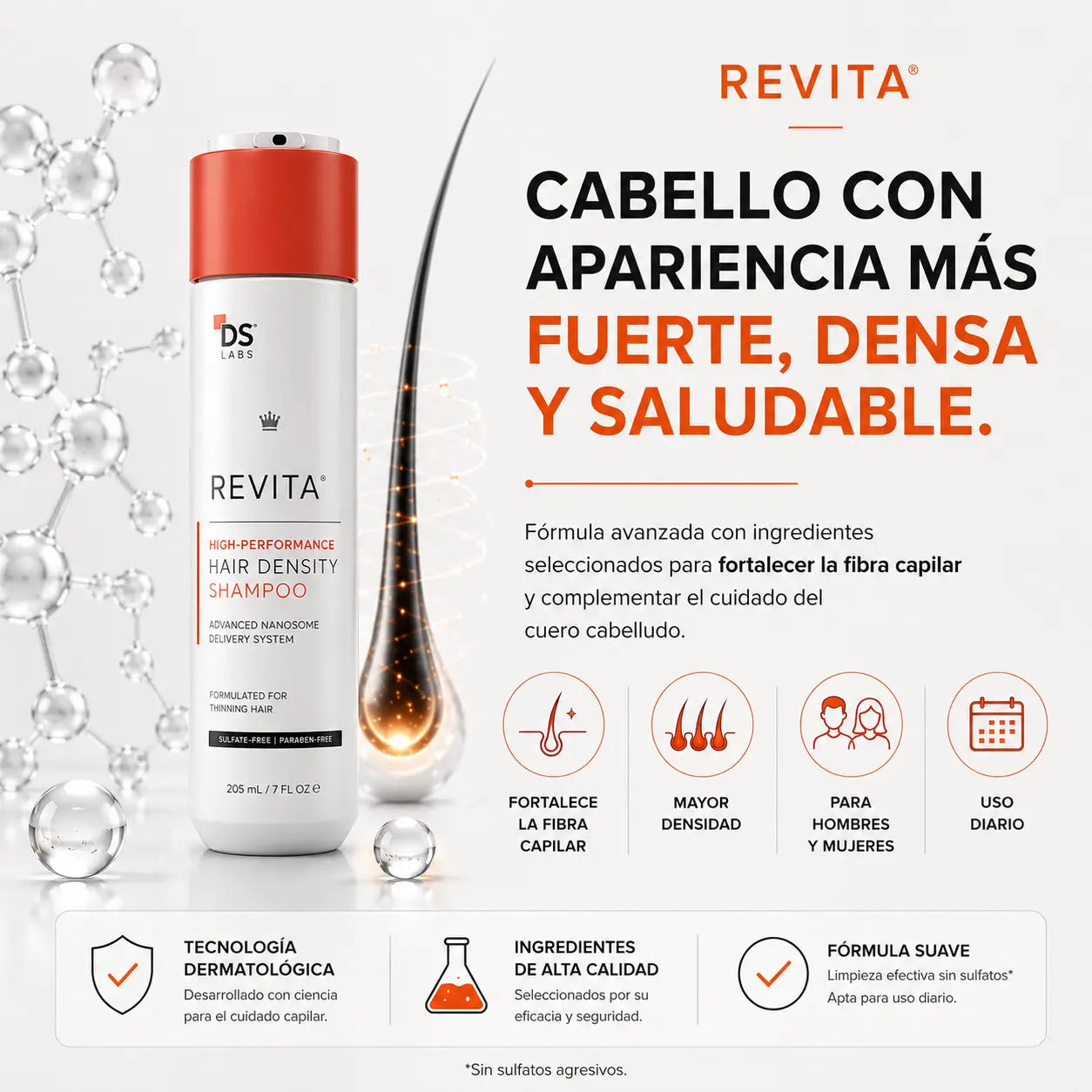Revita: Crece tu cabello y estimula los foliculos pilosos